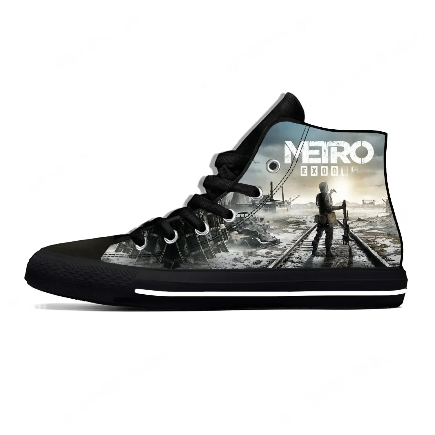 Men Shoes Metro - Zapatillas altas con estampado 3D de