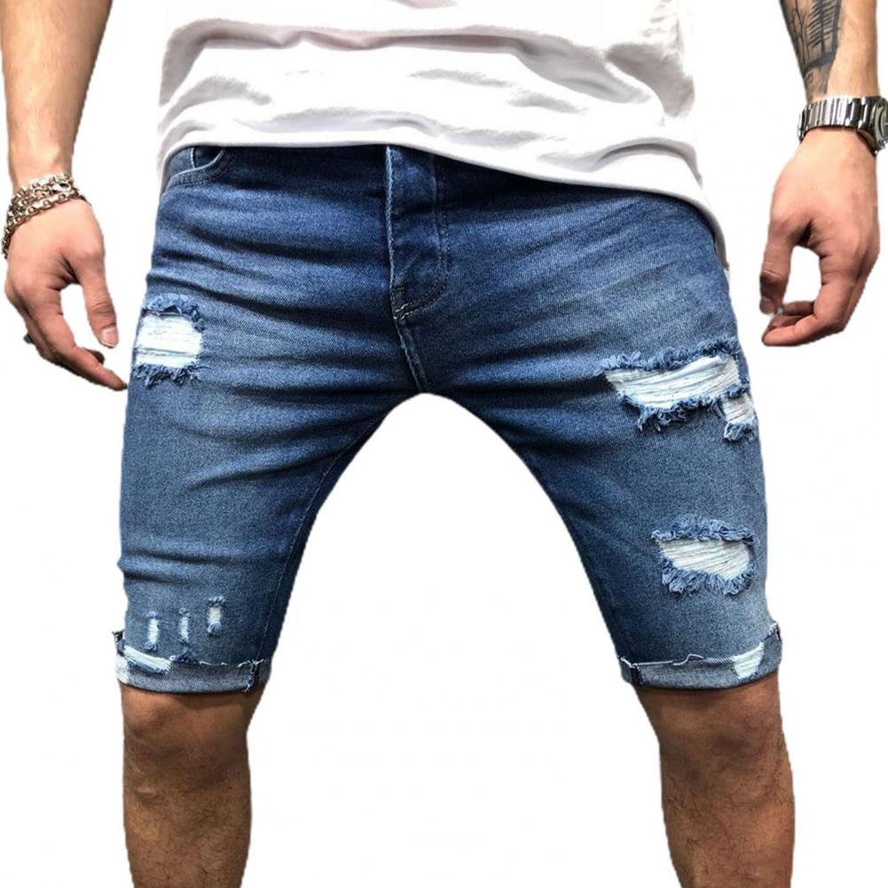 Men'S Shoes With Jeans - Los hombres Jeans cortos pantalones cortos