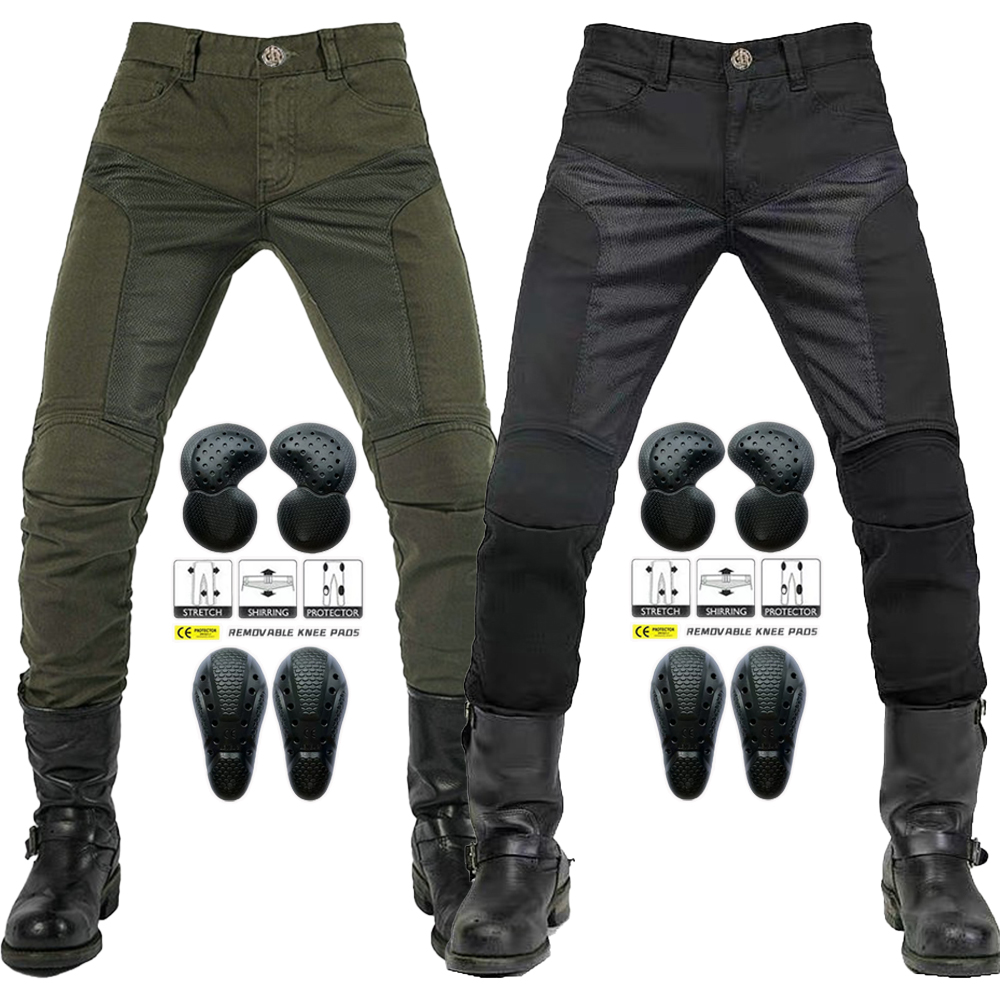 Men'S Shoes With Jeans - 2025 nuevos pantalones vaqueros de motociclismo