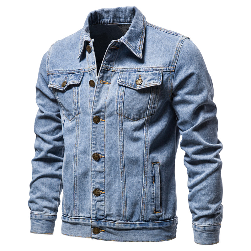 Men'S Shoes With Jeans - 2025 otoño hombres chaquetas de mezclilla