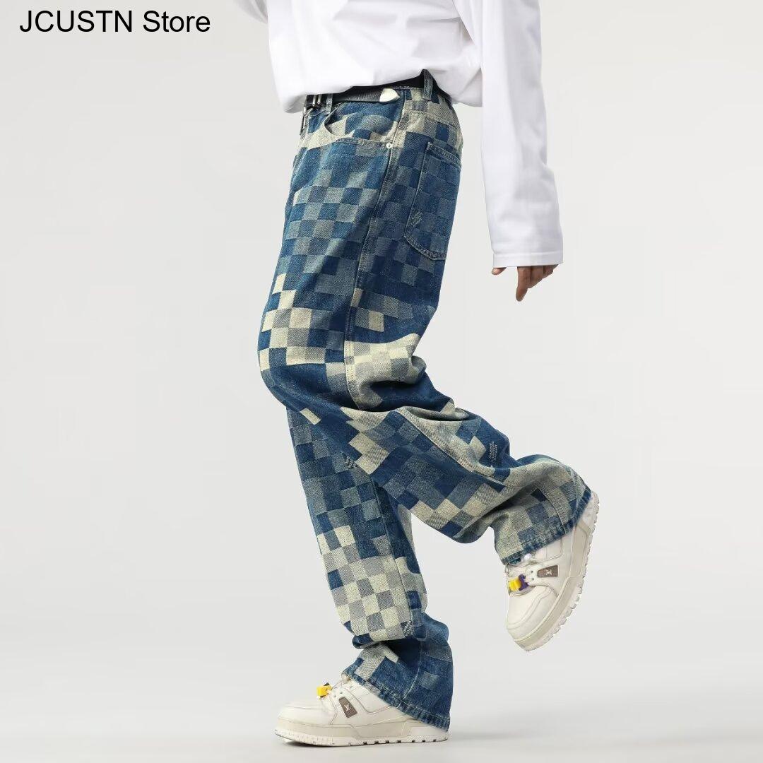 Pantalón de pierna recta de mo - Men'S Shoes With Jeans reseña y precio