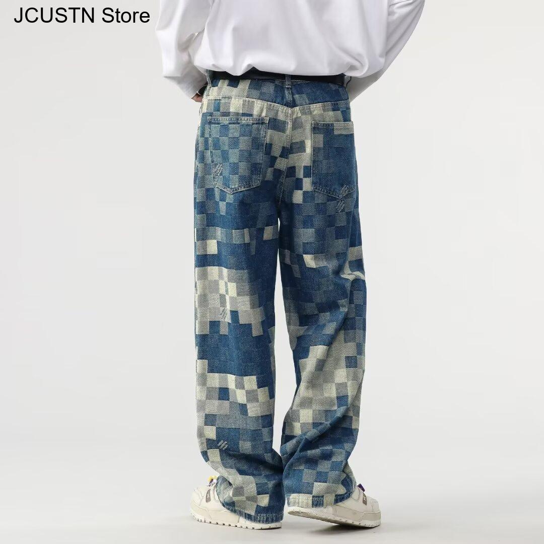Pantalón de pierna recta de mo - Men'S Shoes With Jeans reseña y precio
