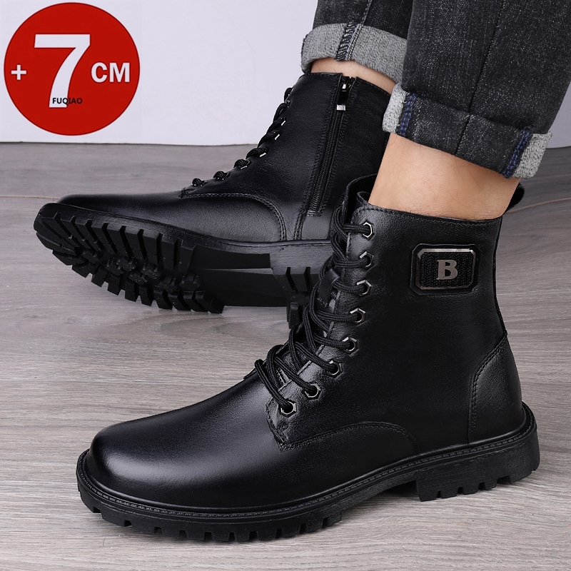 Botas con elevador de cuero ge - Men'S Shoes For Suits reseña y precio