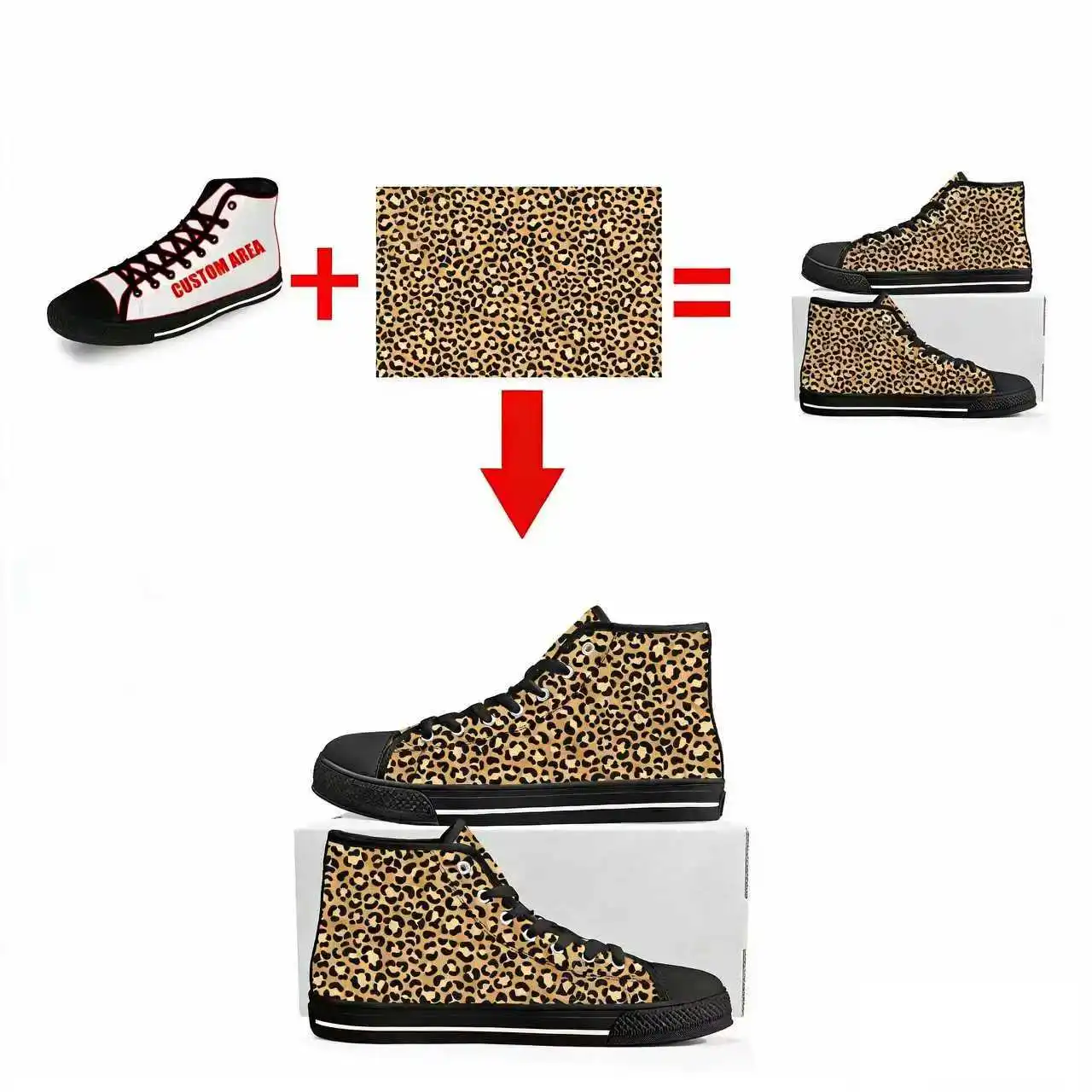 Zapatillas altas con estampado - Men Shoes Metro reseña y precio