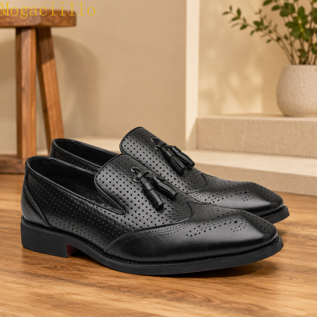 Mocasines con suela roja y bor - Men Shoes Size 46 reseña y precio