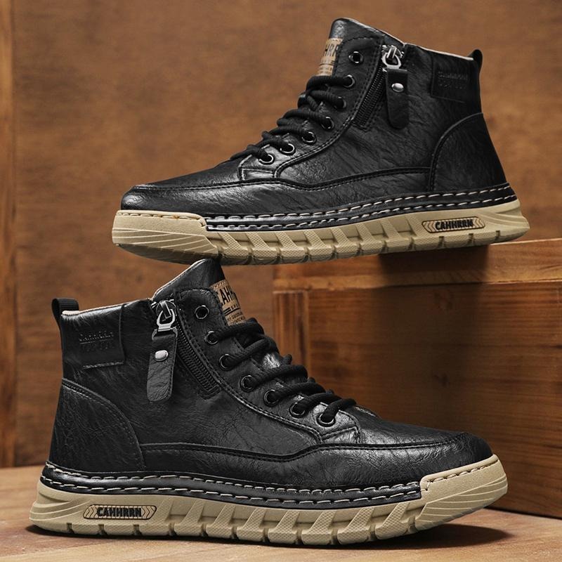 Botas de cuero para Hombre, bo - Men'S Shoes Dq reseña y precio
