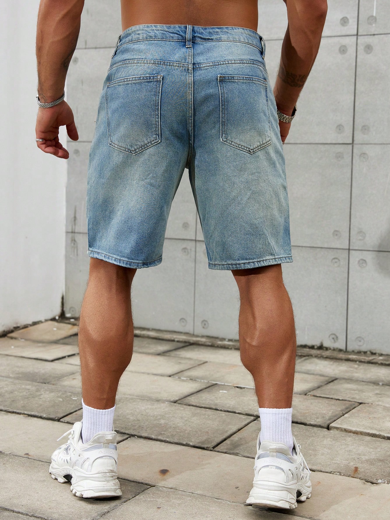 Pantalones vaqueros cortos ras - Men'S Shoes With Jeans reseña y precio