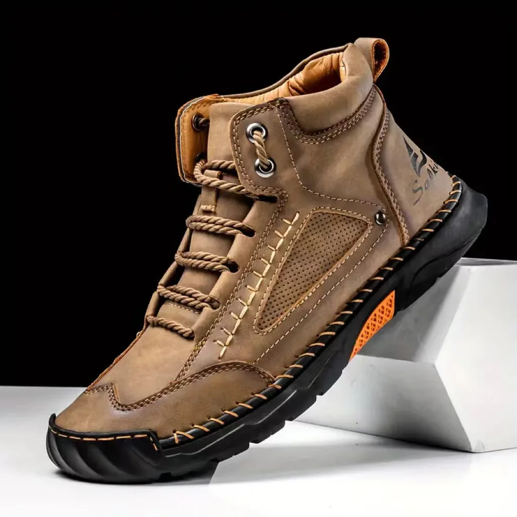 Botas cosidas a mano para homb - Men'S Shoes Dq reseña y precio