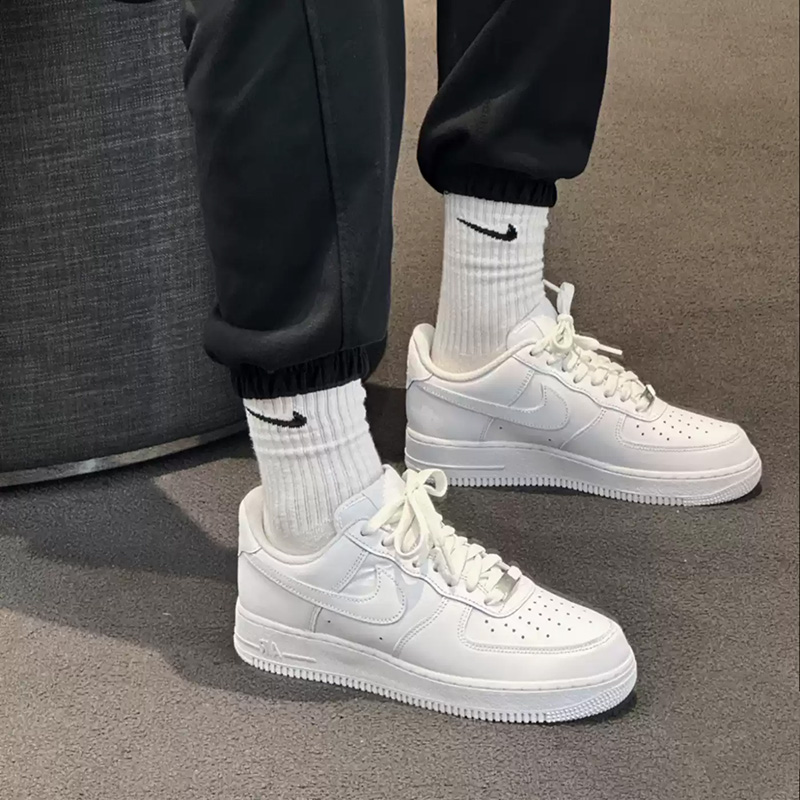 Nike Air Force 1 Pure White Ai - Men'S Shoes Nike Air Force reseña y precio