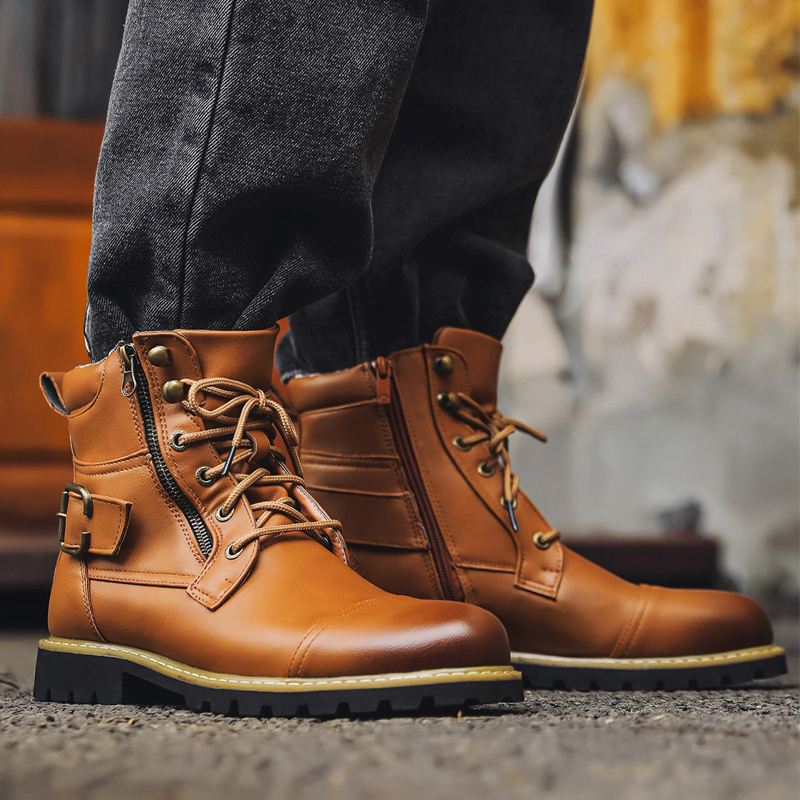 Botas de cuero de calidad para - Men'S Shoes Dq reseña y precio