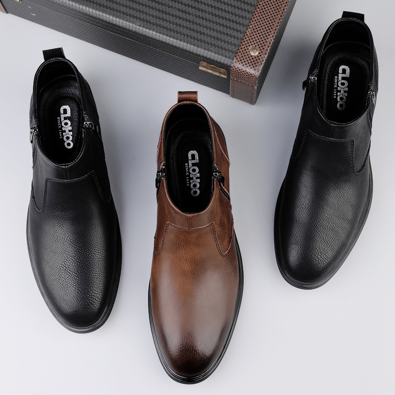 CLOHOO Botas de hombre hechas  - Men'S Shoes For Suits reseña y precio